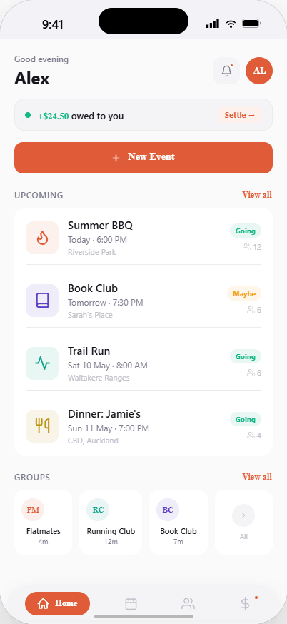 MyCircal dashboard